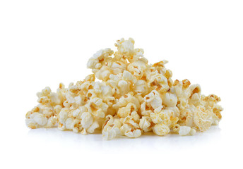 popcorn on white background