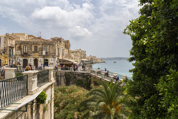 Obraz premium Promenade of Ortigia, Ortygia, Syracuse