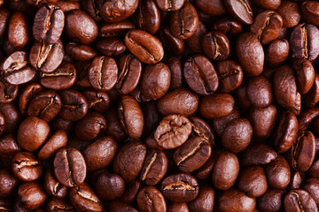 roasted coffee beans, can be used as a background