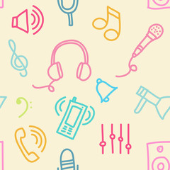 Sound seamless pattern
