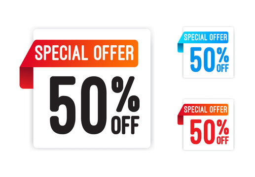 Special Offer 50% Off Stickers