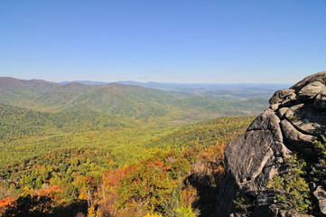Naklejka premium Mountain overlook