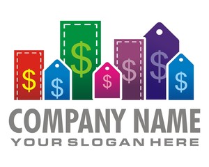 price tag colorful logo image vector