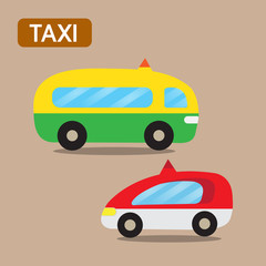 taxi cartoon design