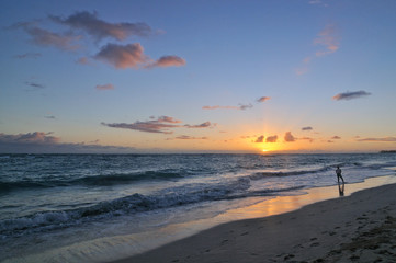 Obraz premium Sunrise in Punta Cana, Dominican Republic