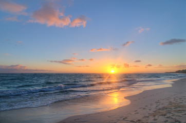 Fototapeta na wymiar Sunrise in Punta Cana, Dominican Republic