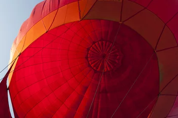 Deurstickers Luchtsport Binnen in heteluchtballon