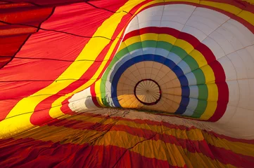 Rolgordijnen Binnen in heteluchtballon © neupokoev