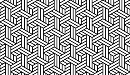 Black and White Geometric Pattern