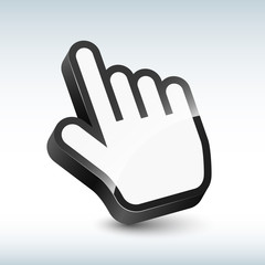 Vector three-dimensional hand cursor