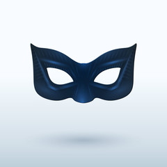 Black Leather Mask for Superhero.