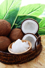 Fototapeta na wymiar coconut oil
