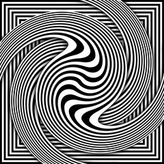 Black and White Opt Art Background