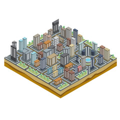 Isometric City Map