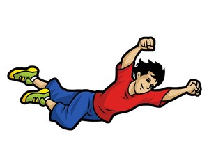 flying boy character