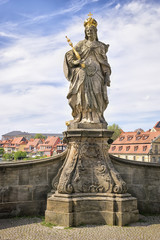 Fototapeta na wymiar Statue Kunigunde Bamberg