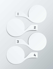 Light Gray Steps Infographics Elements