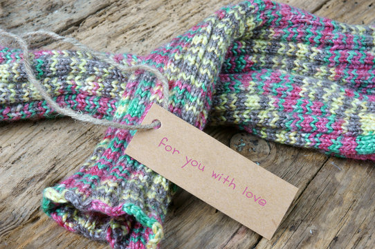 knitting wool glove christmas present winter