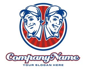 a pair of baseball players