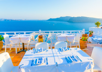 in Oia the most beautiful village of Santorini island in Greece