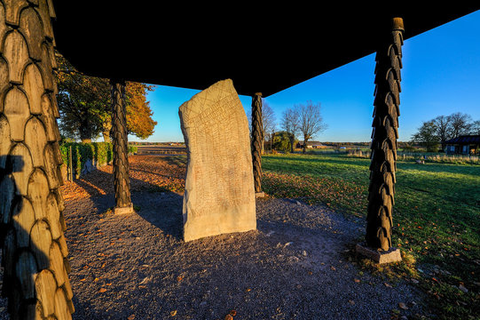 The R&ouml;k stone - the most famous runestone in Sweden