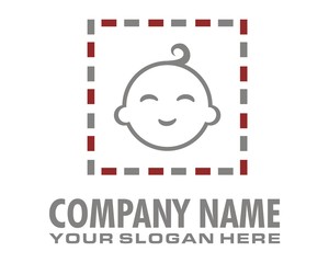baby face logo image vector