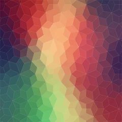 Fototapeten Two-dimensional geometric colorful background © igor_shmel