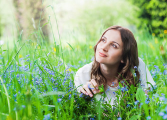 Beautiful young woman outdoors