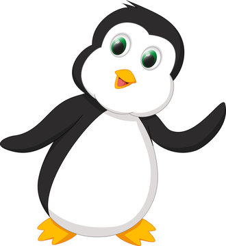 happy penguin cartoon