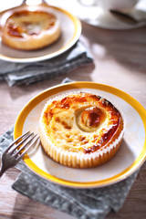 Selbstgemachte käsekuchen