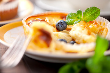 Selbstgemachte käsekuchen