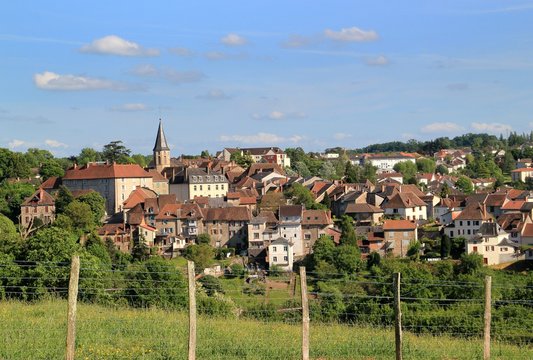Vue g&eacute;n&eacute;rale de Pierre-Buffi&egrave;re.(Haute-Vienne)