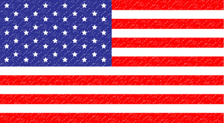 Naklejka premium Flag USA