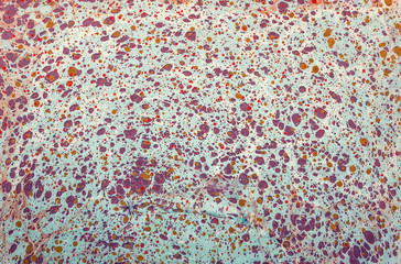 spotted blue purple ebru