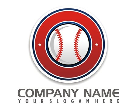 baseball icon logo image vector