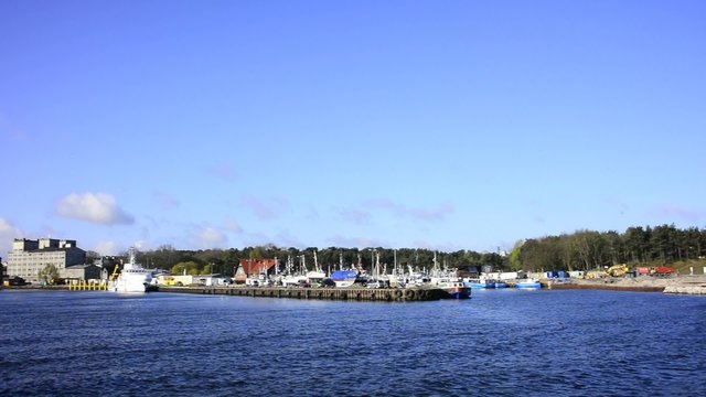 Hafen von Ustka, Stolpm&uuml;nde, Polen
