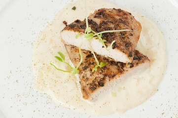 Grilled Pork with Lemon Sauce