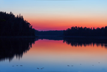 Lake sunset
