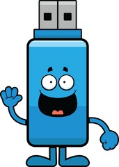 Cartoon USB Stick Happy
