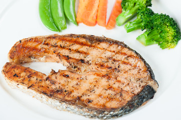 Grilled Salmon Steak