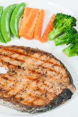 Grilled Salmon Steak