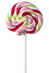 lollipop multicolored isolated on white background