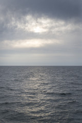 Fototapeta premium fin de journée en mer 