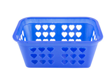 Empty plastic basket