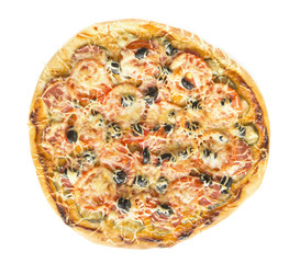 Pizza with salami