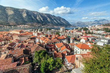Fototapeta na wymiar Bay of Kotor, Montenegro. Boka kotorska.
