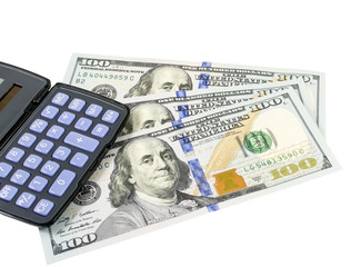 Fototapeta premium business concepts. money with calculator