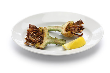 deep fried artichoke, roman jewish cuisine, carciofi alla giudia