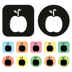 Apple icon. Fruit icon