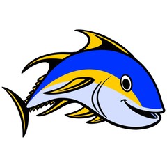 Yellowfin Tuna Swimming